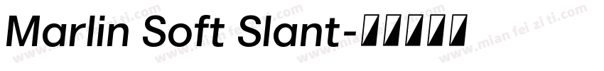 Marlin Soft Slant字体转换